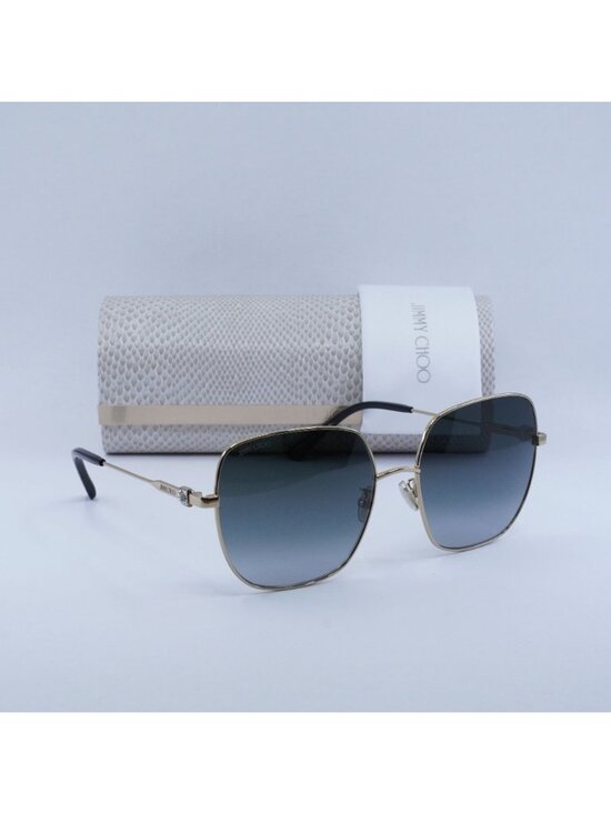 Jimmy Choo KORI/G/SK 0RHL 9O Square Sunglasses - Gold/Grey Gradient